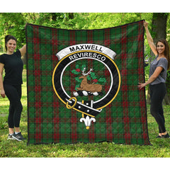 Maxwell Hunting Tartan Crest Quilt