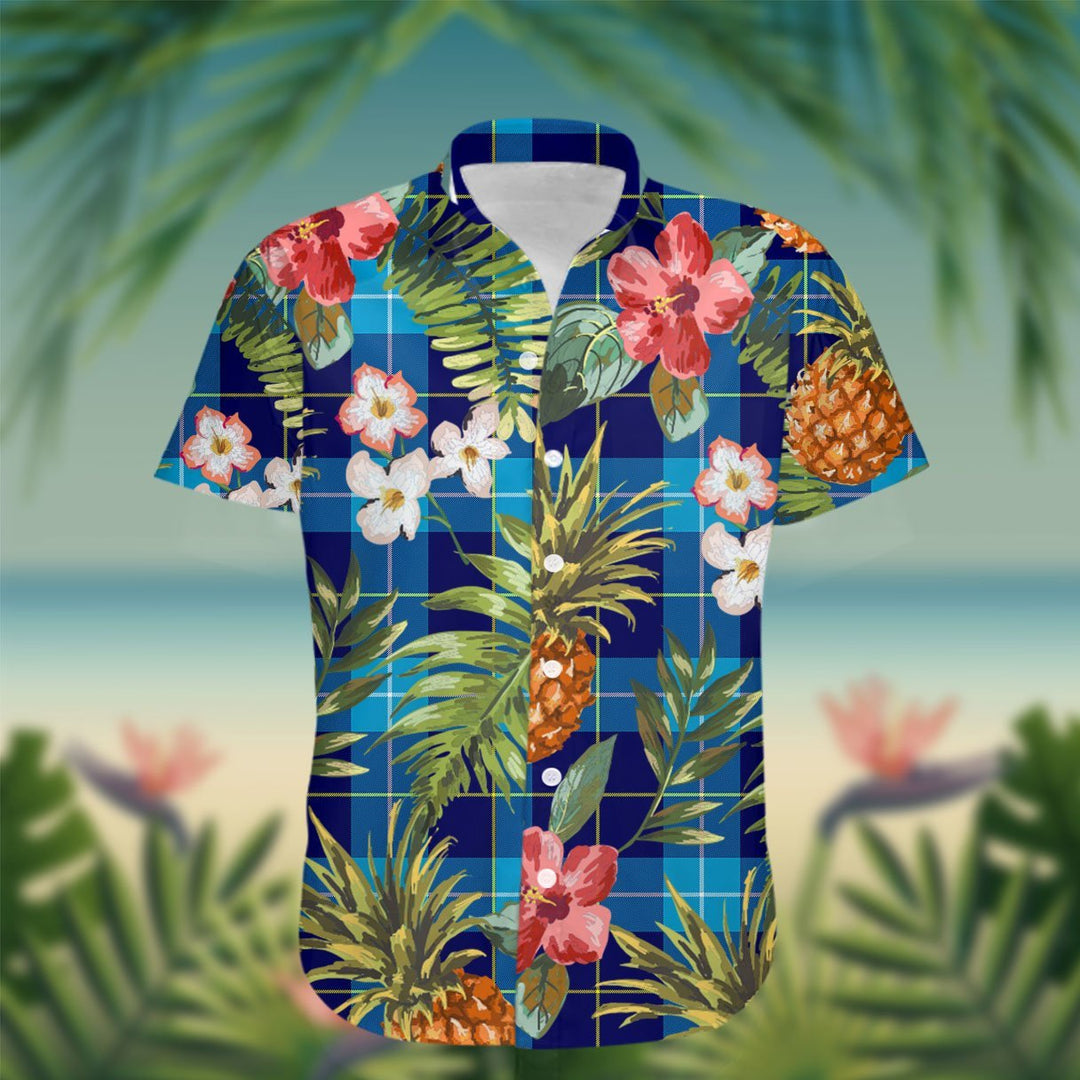 McKerrell Tartan Hawaiian Shirt Hibiscus, Coconut, Parrot, Pineapple - Tropical Garden Shirt