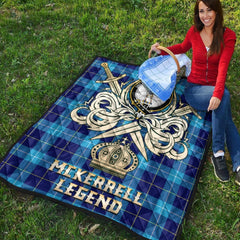 McKerrell Tartan Crest Legend Gold Royal Premium Quilt