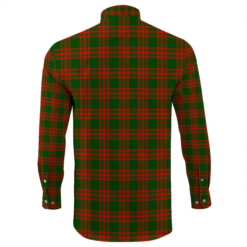 Menzies Green Modern Tartan Long Sleeve Button Shirt