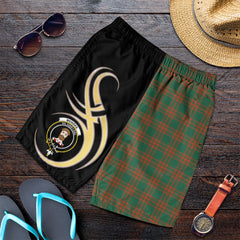 Menzies Green Ancient Tartan Crest Men's Short PM8