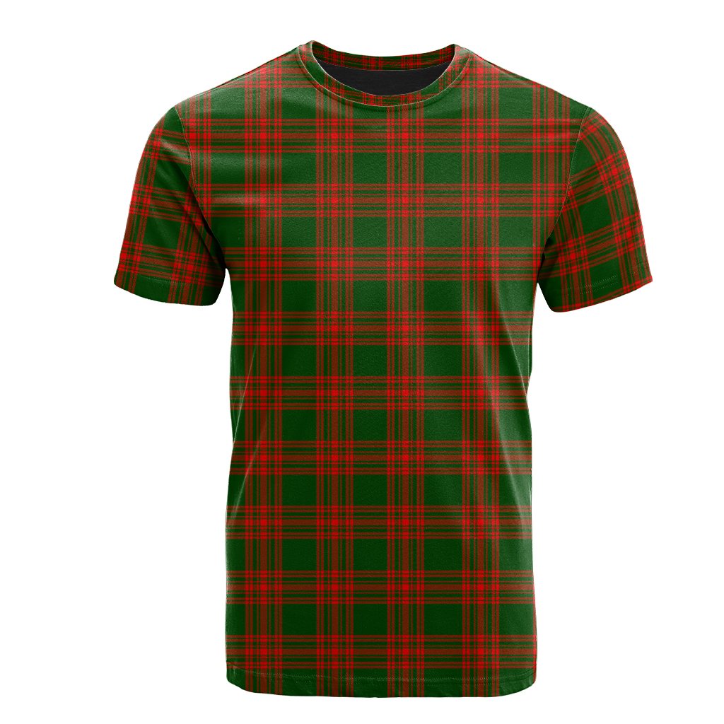 Menzies Green Modern Tartan T-Shirt