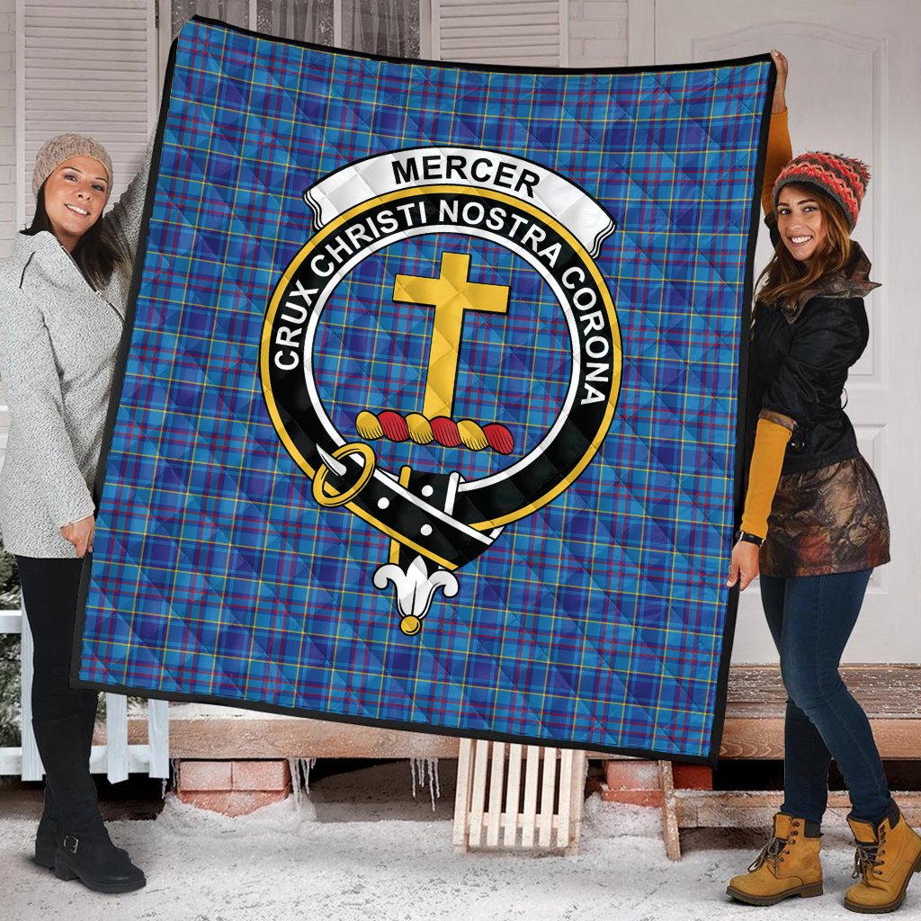 Mercer Modern Tartan Crest Quilt