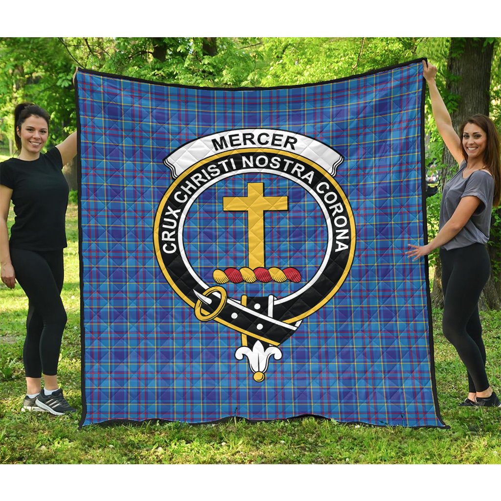 Mercer Modern Tartan Crest Quilt