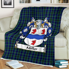 Miller Tartan Coat Of Arms Blanket - 3 Sizes