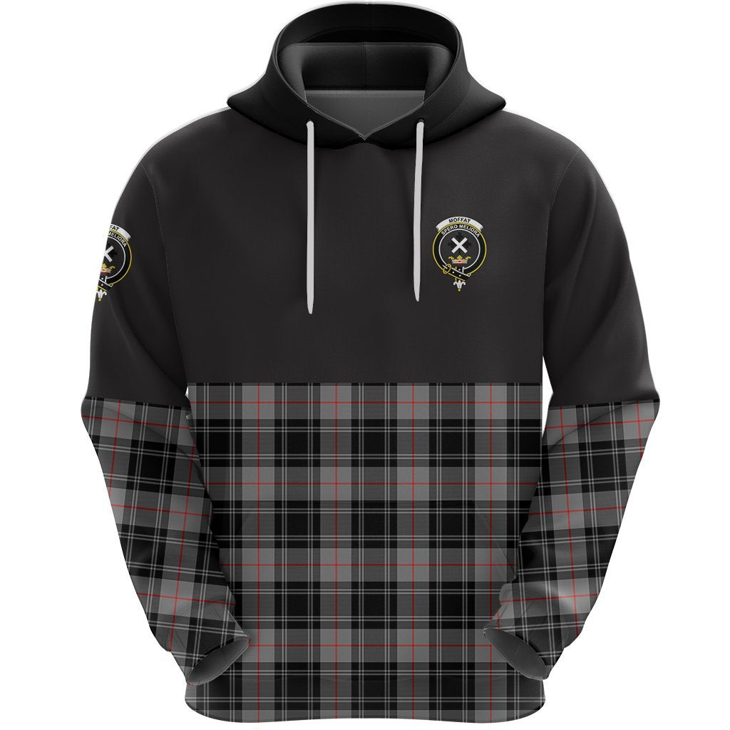 Moffat Modern Clan Half Of Tartan Hoodie