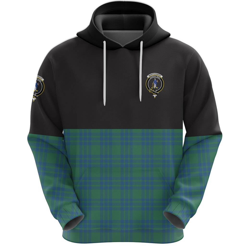 Montgomery Ancient Clan Half Of Tartan Hoodie