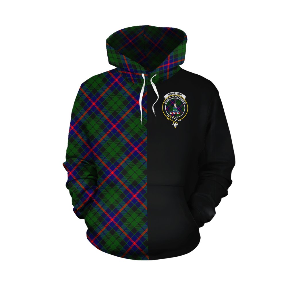 Morrison Modern Tartan Hoodie Half of Me - Cross Style