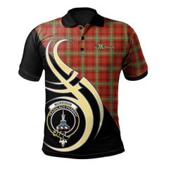 Morrison Red Modern Tartan Polo Shirt - Believe In Me Style