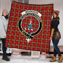 Morrison Red Modern Tartan Quilt