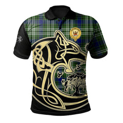 Mow Tartan Polo Shirt Viking Wolf