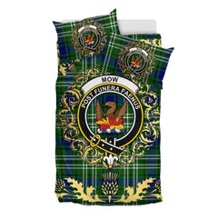 Mow Tartan Crest Bedding Set - Golden Thistle Style
