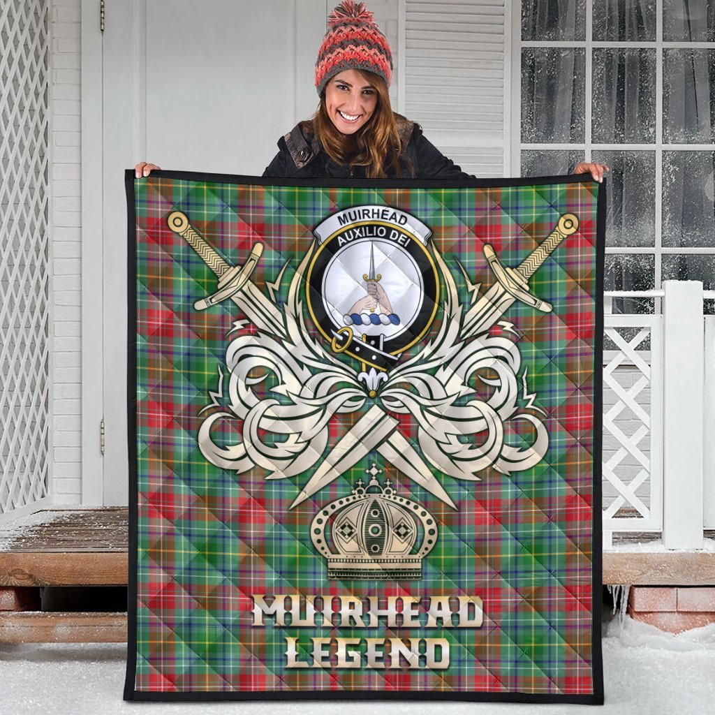 Muirhead Tartan Crest Legend Gold Royal Premium Quilt