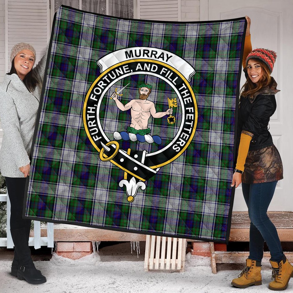Murray of Atholl Dress Tartan Crest Quilt