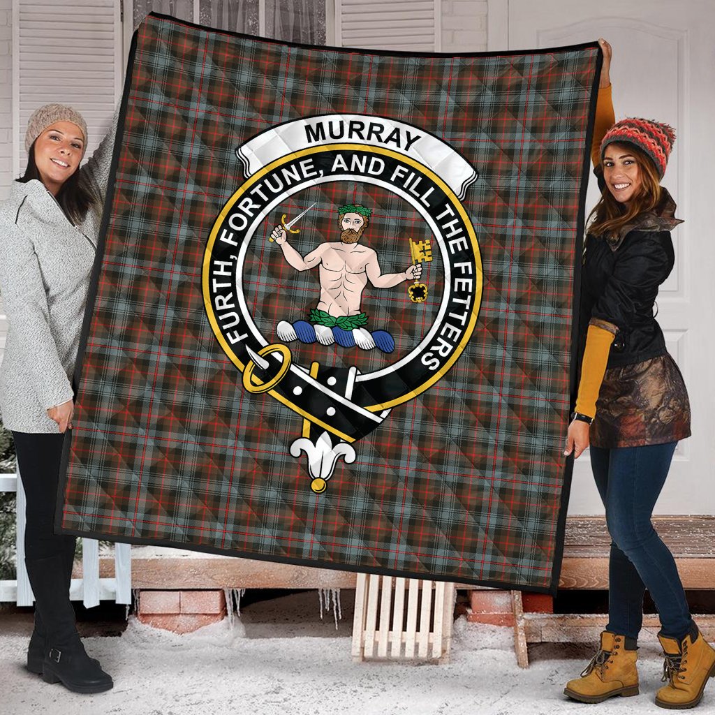 Murray of Atholl Weathered Tartan Crest Quilt