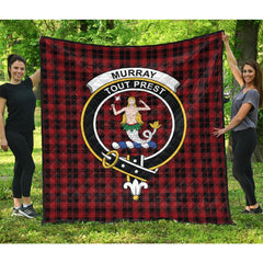 Murray of Ochtertyre Tartan Crest Quilt