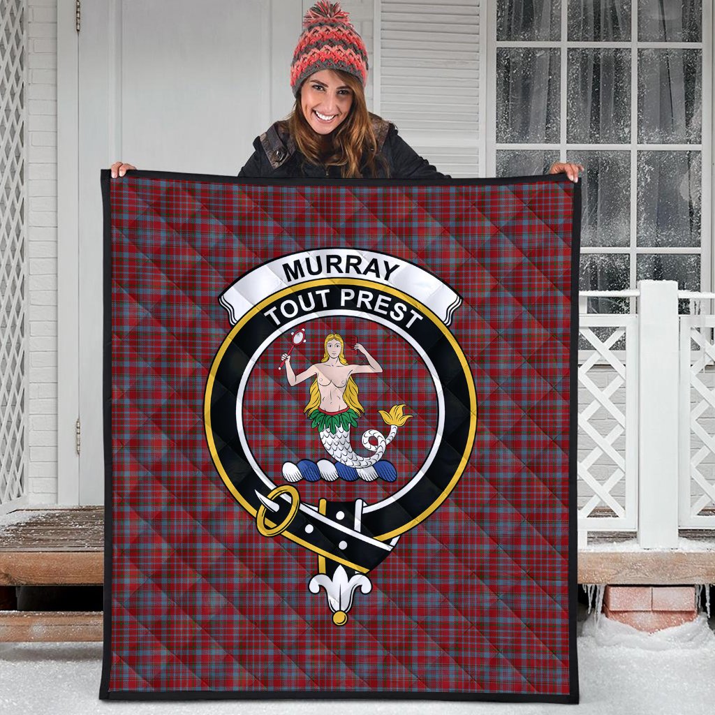 Murray of Polmaise Tartan Crest Quilt