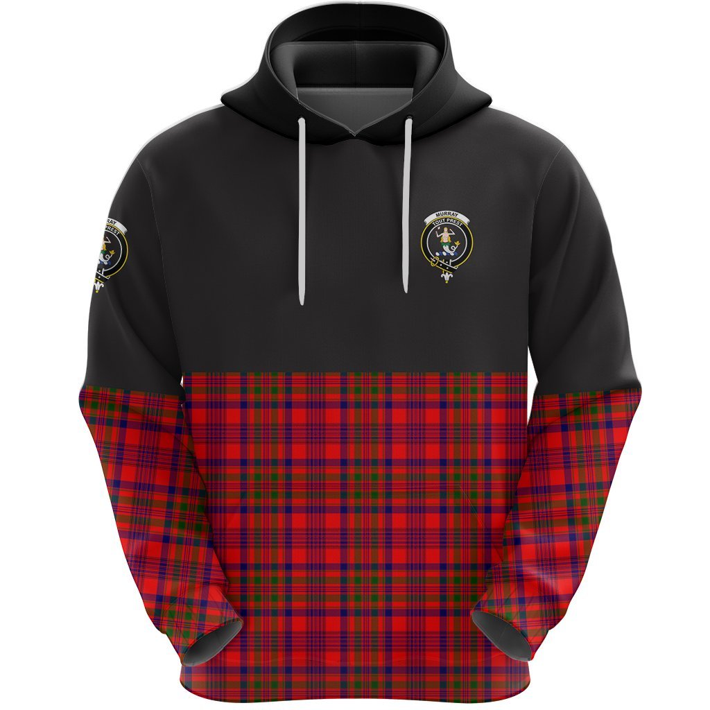 Murray of Tulloch Modern Clan Half Of Tartan Hoodie