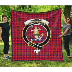 Murray of Tulloch Modern Tartan Crest Quilt