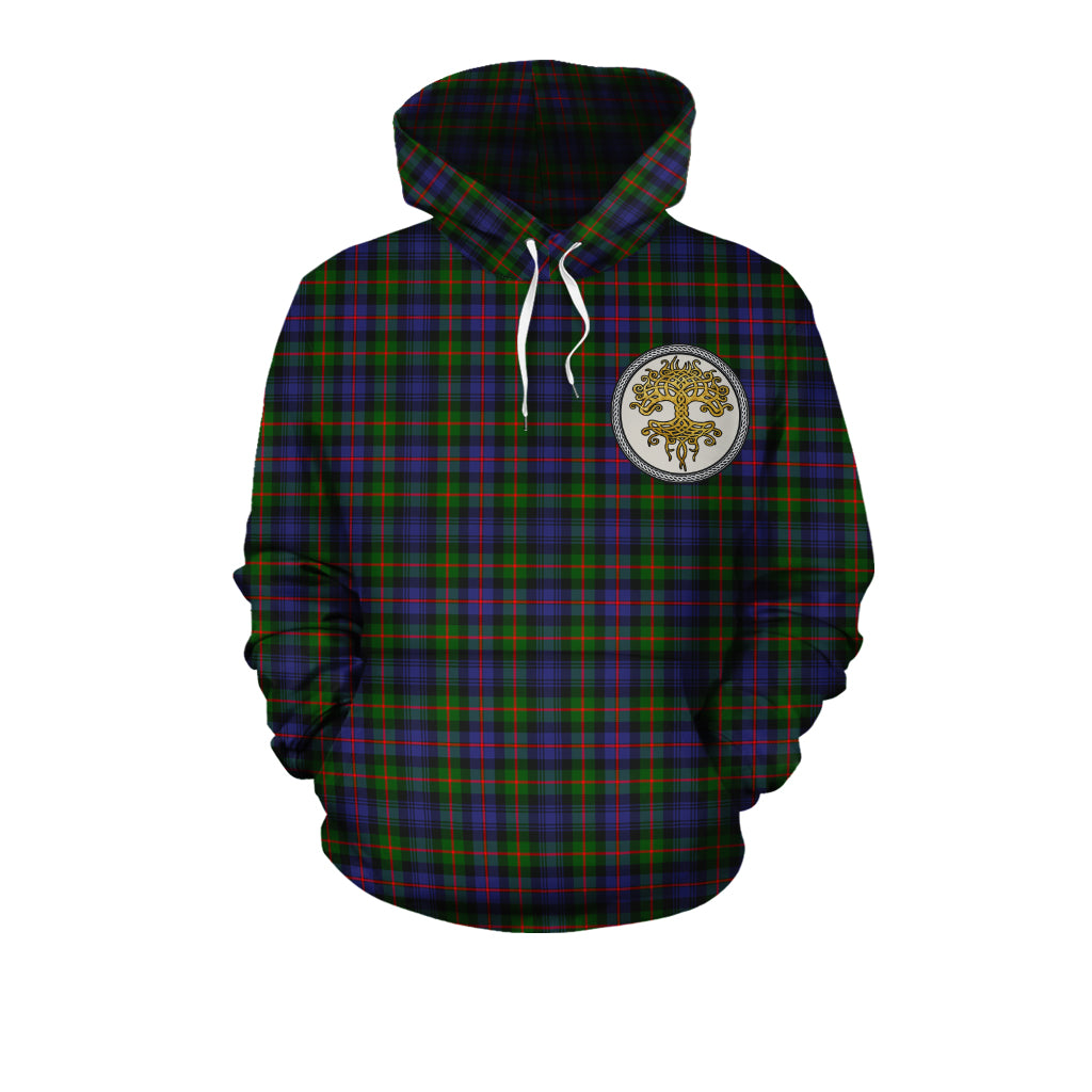 Murray of Atholl Modern Tartan Hoodie - Tree Of Life