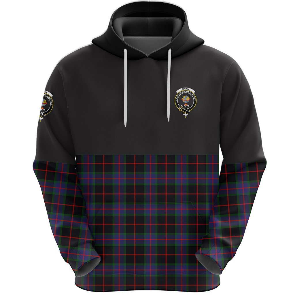 Nairn Clan Half Of Tartan Hoodie
