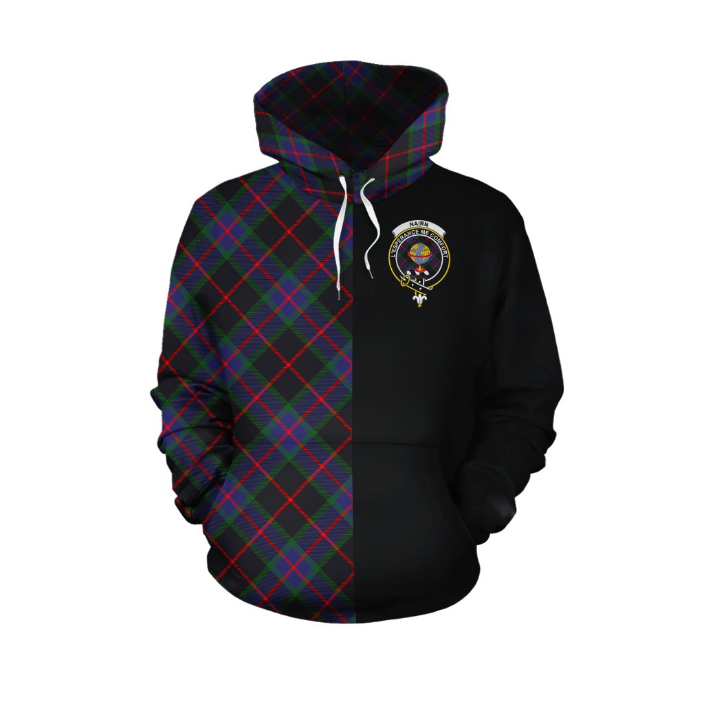 Nairn Tartan Hoodie Half of Me - Cross Style