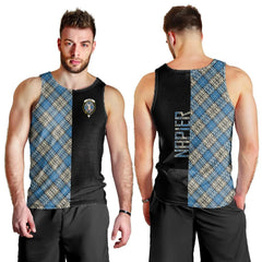 Napier Ancient Tartan Crest Men's Tank Top - Cross Style
