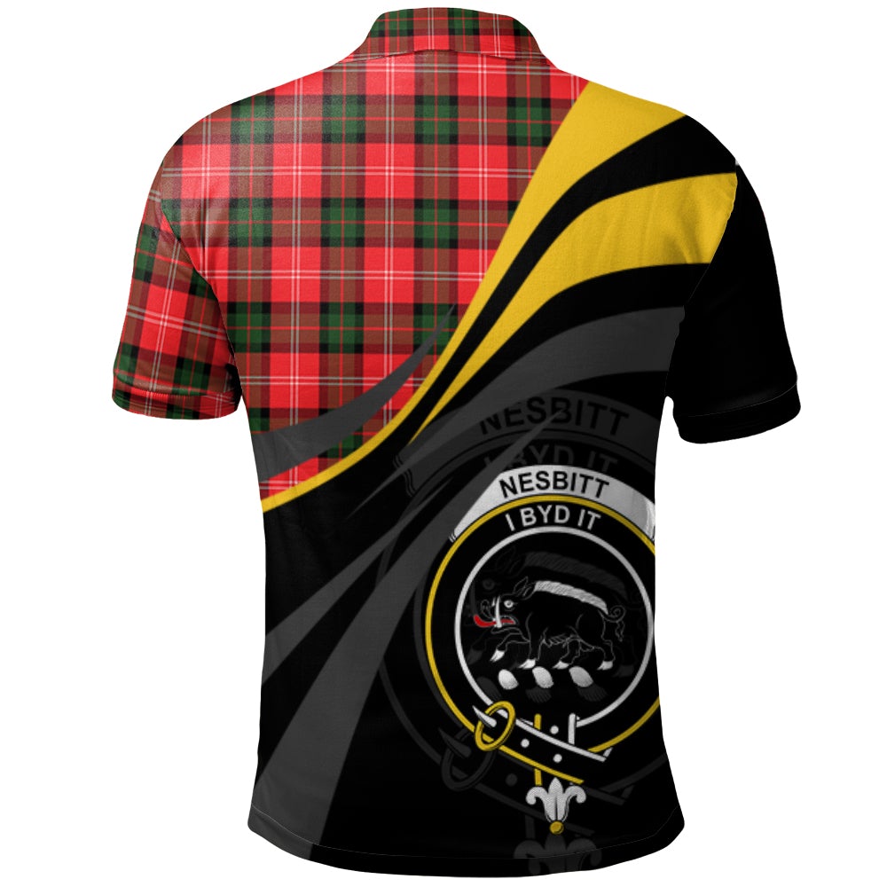 Nesbitt Modern Tartan Polo Shirt - Royal Coat Of Arms Style