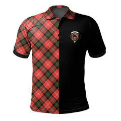Nesbitt Modern Tartan Polo Shirt Half of Me - Cross Style