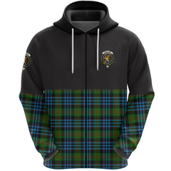 Newlands of Lauriston Clan Half Of Tartan Zipper Hoodie