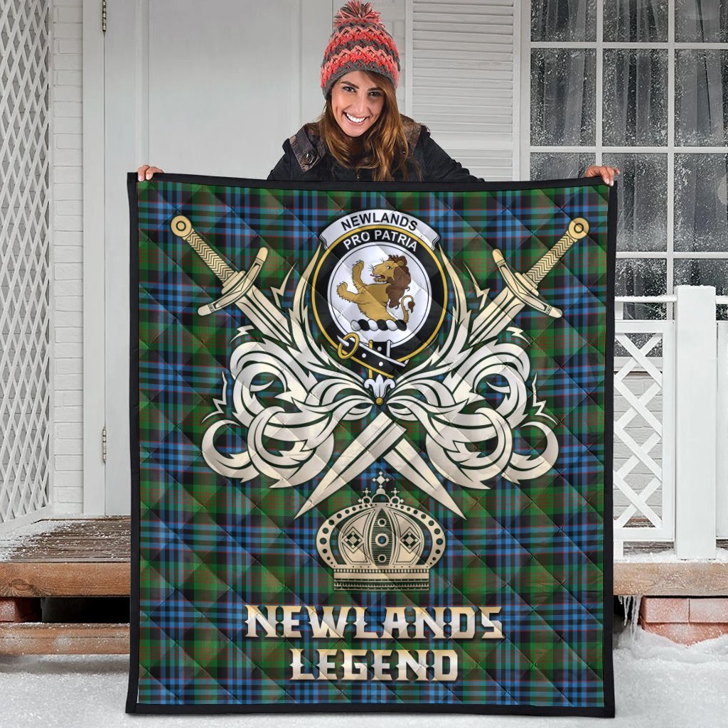 Newlands of Lauriston Tartan Crest Legend Gold Royal Premium Quilt