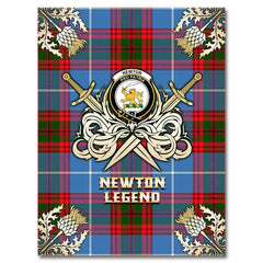Newton Tartan Gold Courage Symbol Blanket