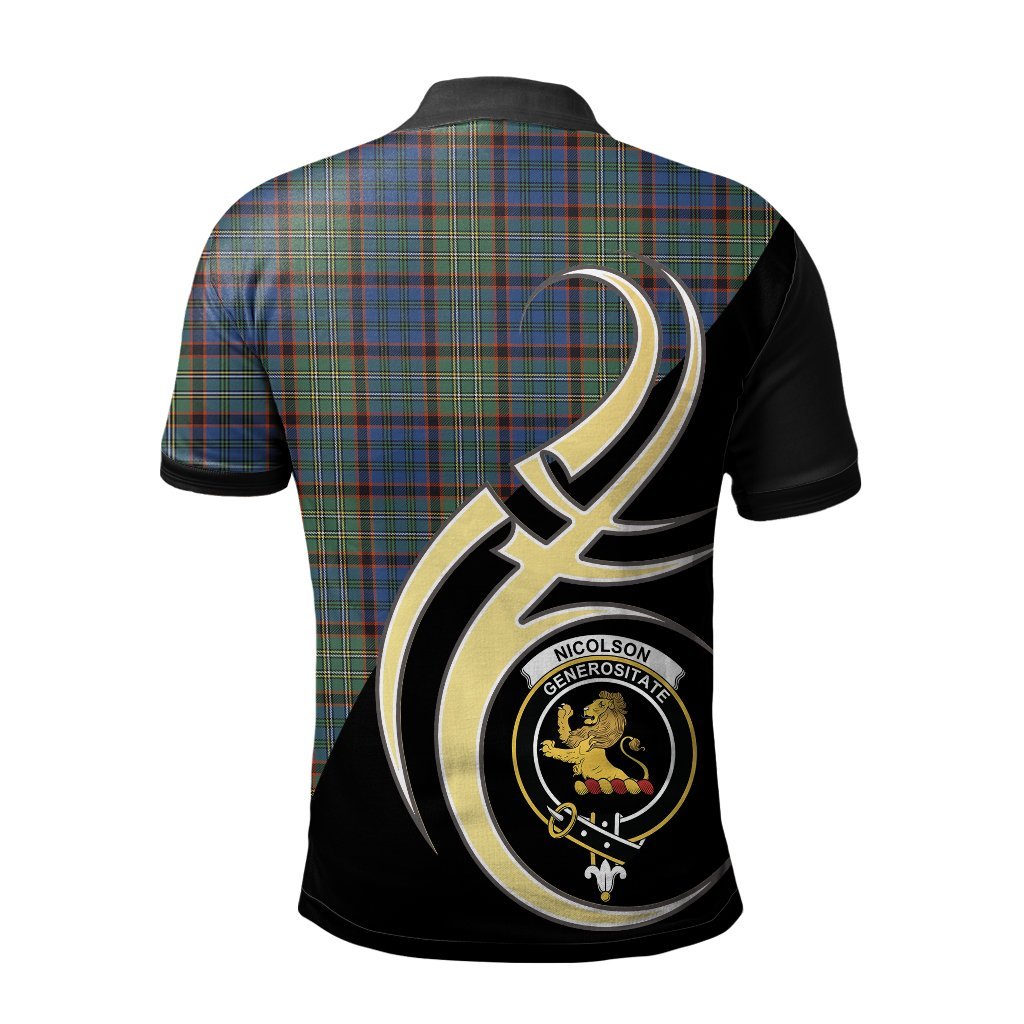 Nicolson Hunting Ancient Tartan Polo Shirt - Believe In Me Style