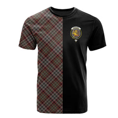 Nicolson Hunting Weathered Tartan T-Shirt Half of Me - Cross Style
