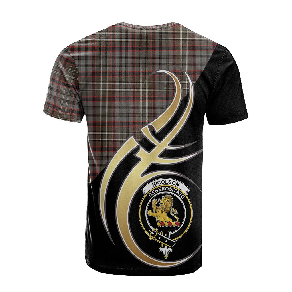 Nicolson Hunting Weathered Tartan T-shirt - Believe In Me Style