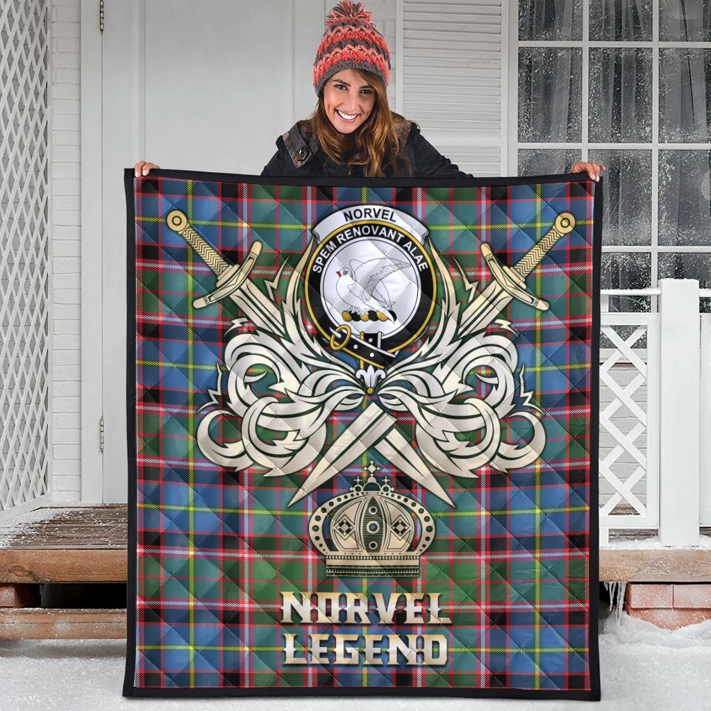 Norvel Tartan Crest Legend Gold Royal Premium Quilt