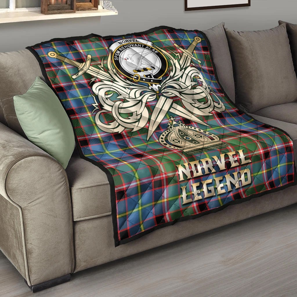 Norvel Tartan Crest Legend Gold Royal Premium Quilt