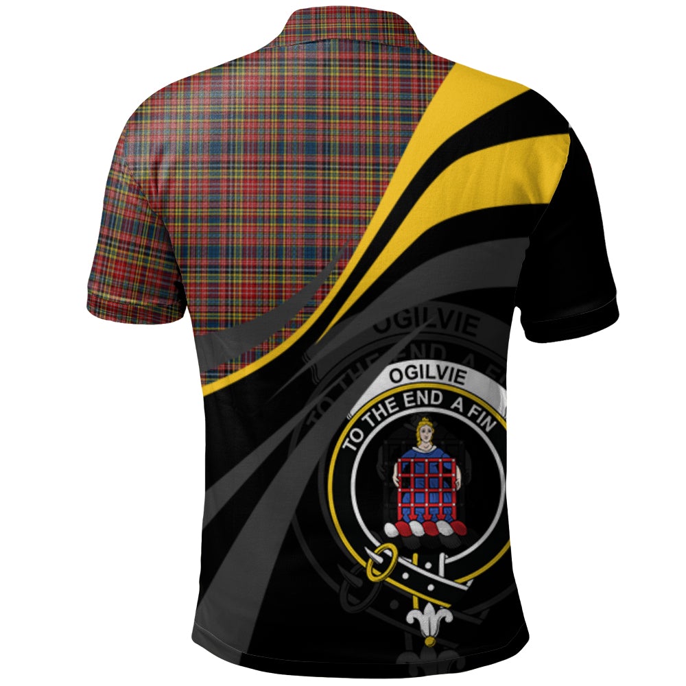 Ogilvie (Ogilvy) 02 Tartan Polo Shirt - Royal Coat Of Arms Style