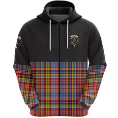 Ogilvie of Airlie Ancient Clan Half Of Tartan Zipper Hoodie