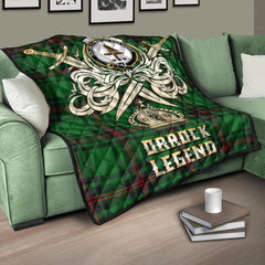 Orrock Tartan Crest Legend Gold Royal Premium Quilt