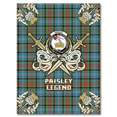 Paisley Tartan Gold Courage Symbol Blanket