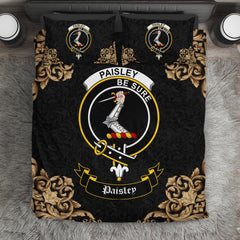 Paisley (or Pasley) Crest Black Bedding Set