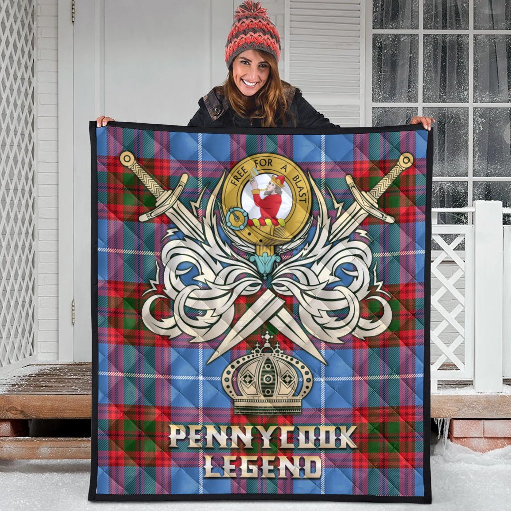 Pennycook Tartan Crest Legend Gold Royal Premium Quilt