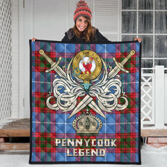 Pennycook Tartan Crest Legend Gold Royal Premium Quilt