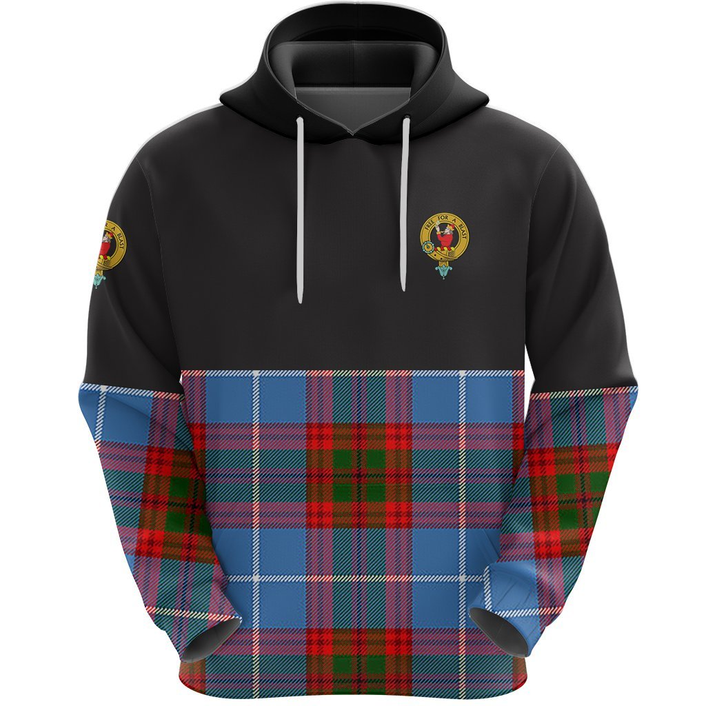 Pennycook Clan Half Of Tartan Hoodie