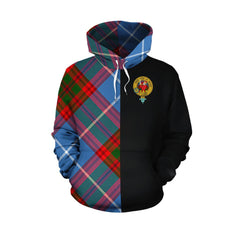 Pennycook Tartan Hoodie Half of Me - Cross Style