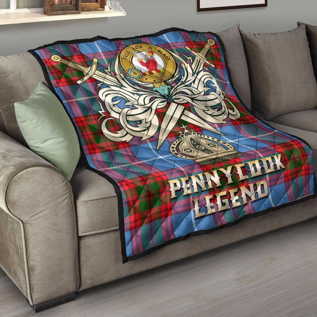 Pennycook Tartan Crest Legend Gold Royal Premium Quilt