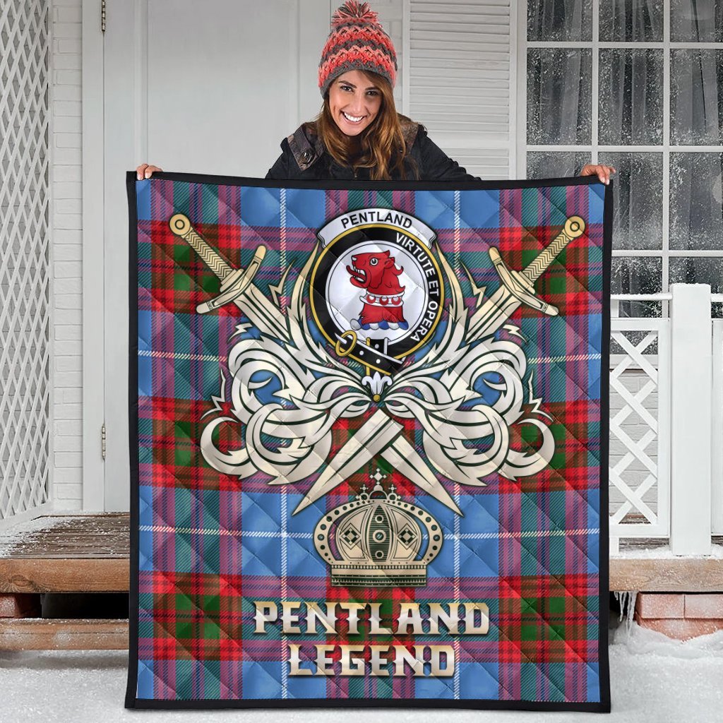 Pentland Tartan Crest Legend Gold Royal Premium Quilt