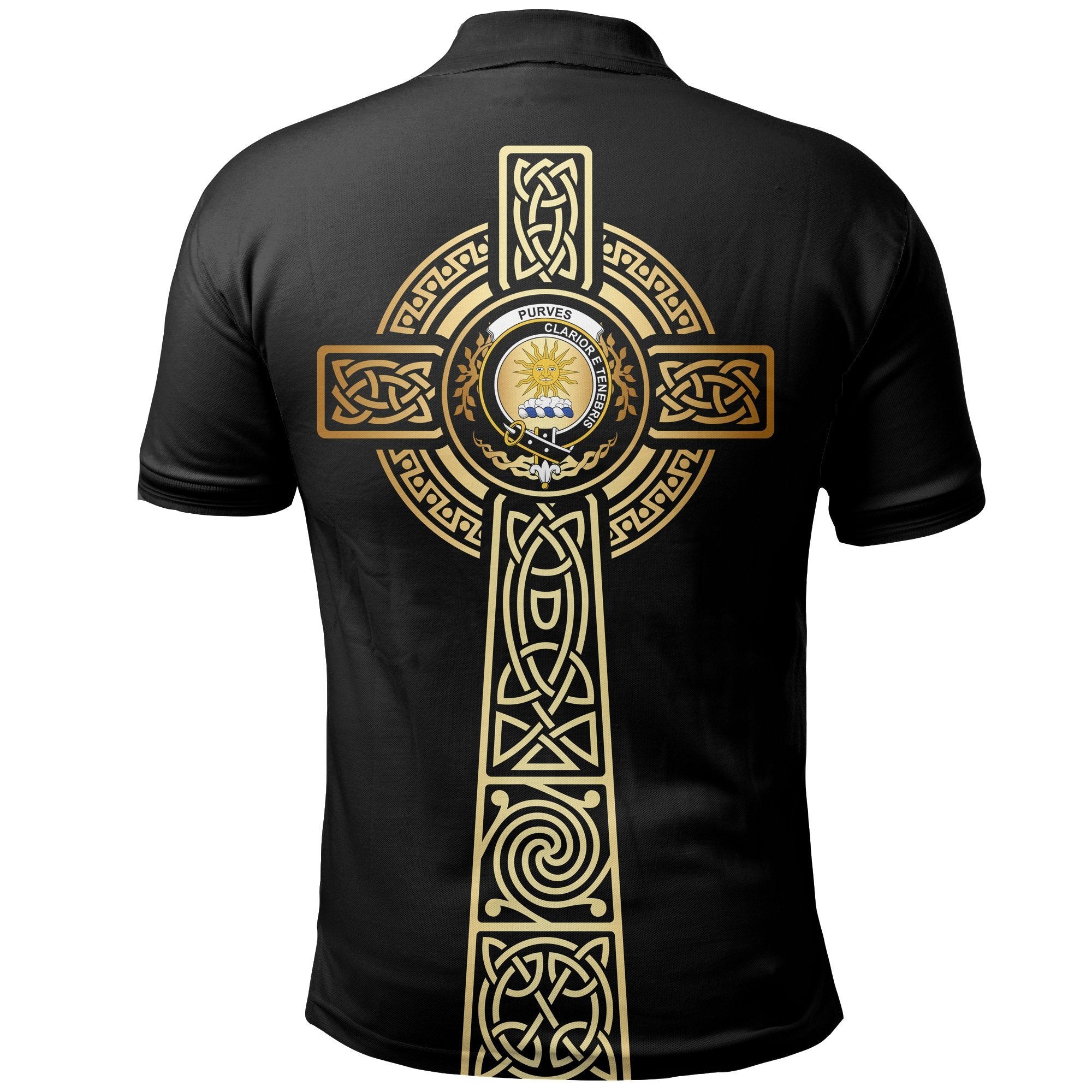 Purves Clan Unisex Polo Shirt - Celtic Tree Of Life
