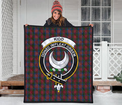 Kidd Family Tartan Crest Quilt